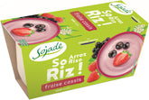 Eper-rizs-desszert fekete ribizlivel, laktózmentes, gluténmentes, BIO (2 x100 g) - SOJADE